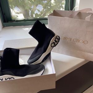 Jimmy Choo black soft sock sneakers New size 6 US
